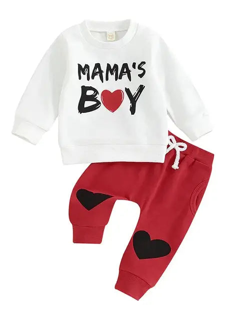 Mama's Boy Sweatshirt Jumpsuit Set