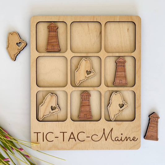 Maine State Gift - Tic-Tac-Toe ME Game