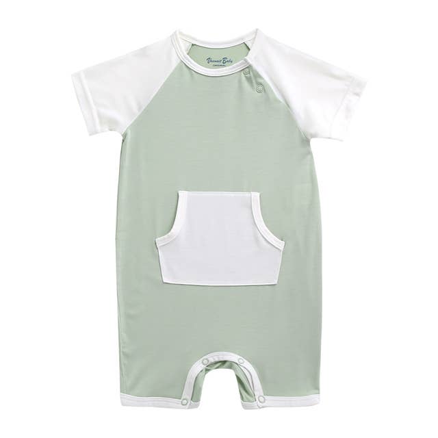 Smile Mint Baby Romper: