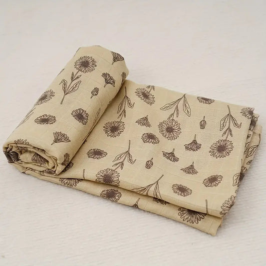 Sunflower Bamboo Muslin  Swaddle Blanket