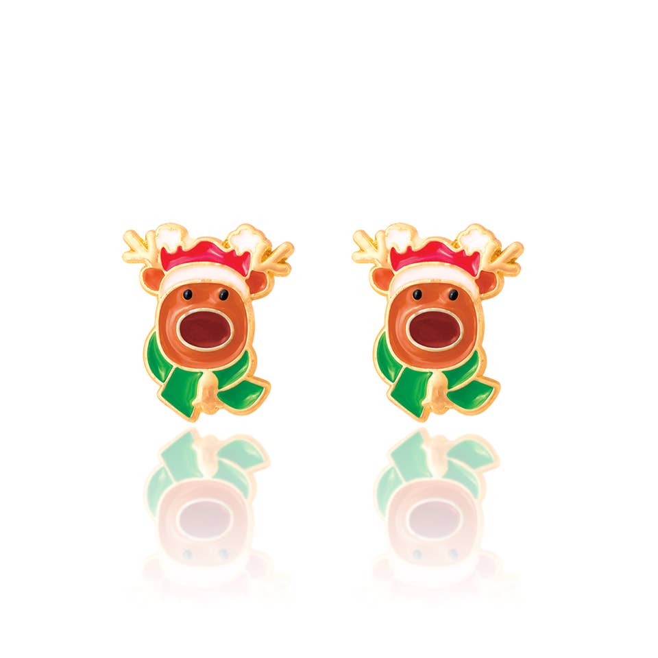 Reindeer Magic Stud Earrings