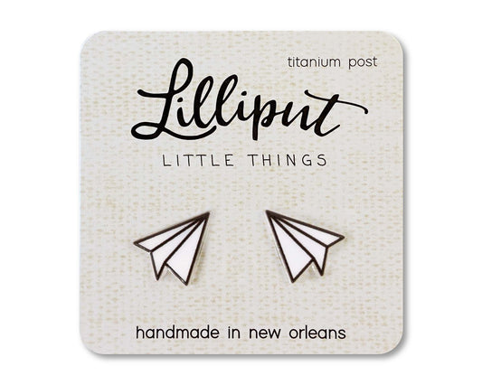 LittlePaper Airplane Earrings