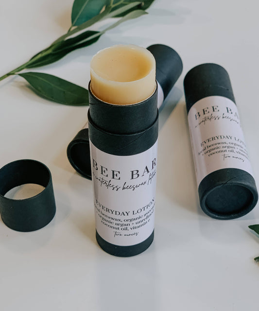 Beeswax Lotion Tubes: Natural Unscented
