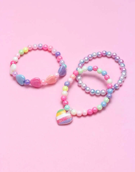 Beaded Charm Bracelets-Assorted Color